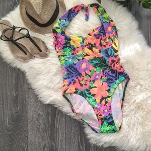 MAILLOT - Vintage 90s Floral One-piece Swimsuit